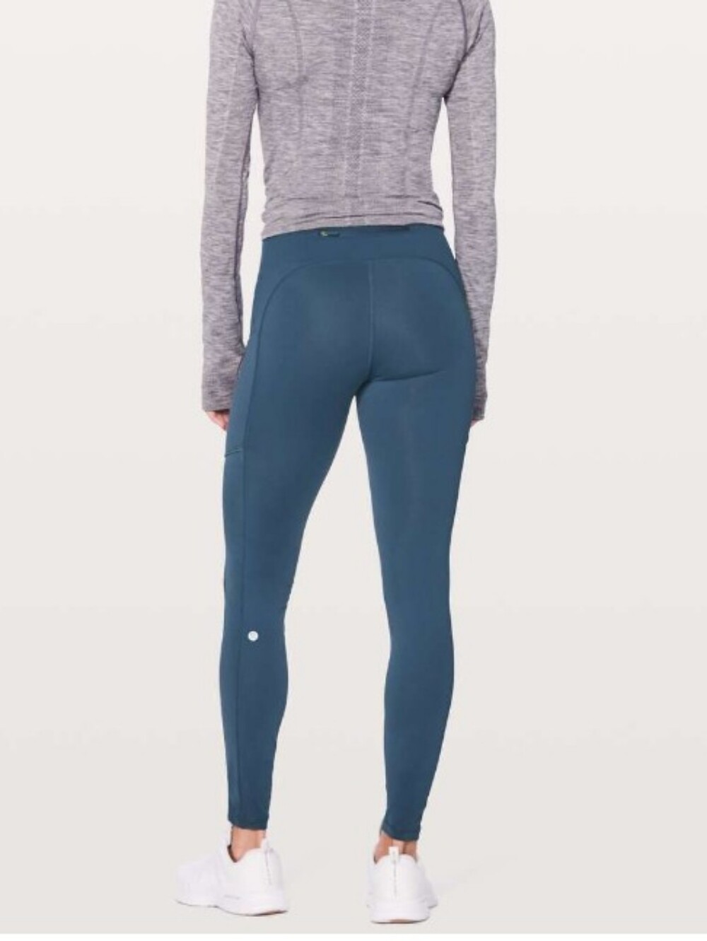 Lululemon Speed Up Tight Warp Tech Fleece Activewear High-Rise Mineral Blue sz 6 - Picture 3 of 16